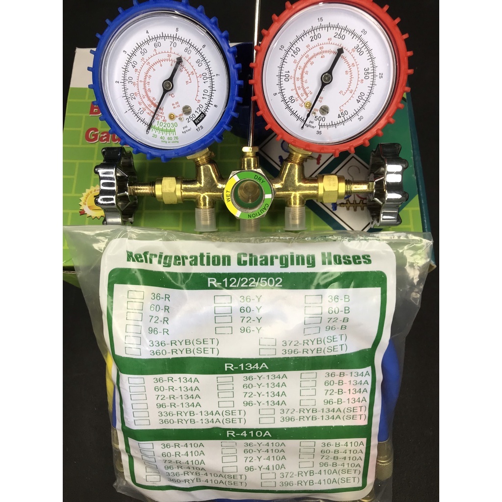 Bộ đồng hồ đo nạp gas đôi Thường