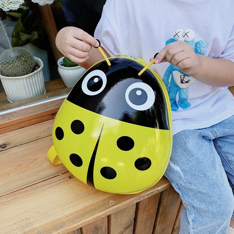 Balo Hình Thú Cho Bé Mẫu Giáo Mầm Non - Balo Trẻ Em Nắp Nhựa Hình Thú Đáng Yêu Cute Chống Nước, Chống Va Đập