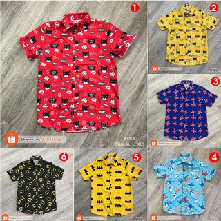 [Yeah1Shop]- Áo sơ mi hoạt hình NHÓM/LỚP (M, L,XL) (SMHH)