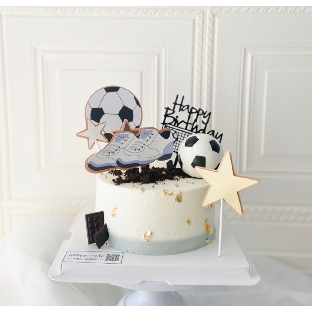 Set cắm giấy giày - bóng - trang trí bánh