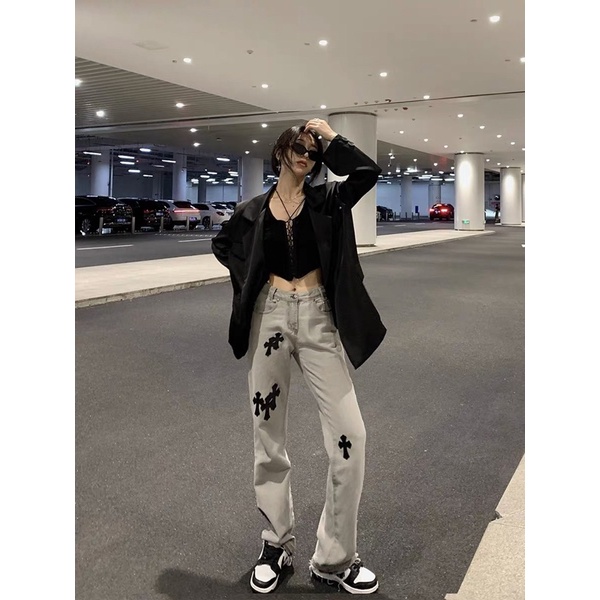 Quần suông chorme heart