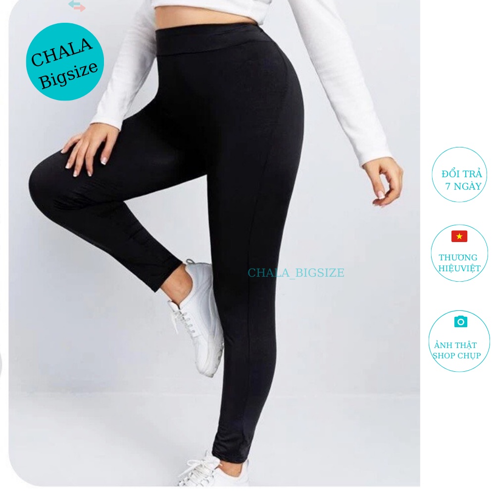 Quần Legging Nữ Dài Bigsize Lưng Cao Nâng Mông Chala Thời Trang Nữ Hàn Quốc