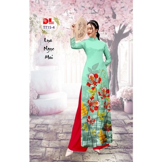 Vải áo dài hoa phượng