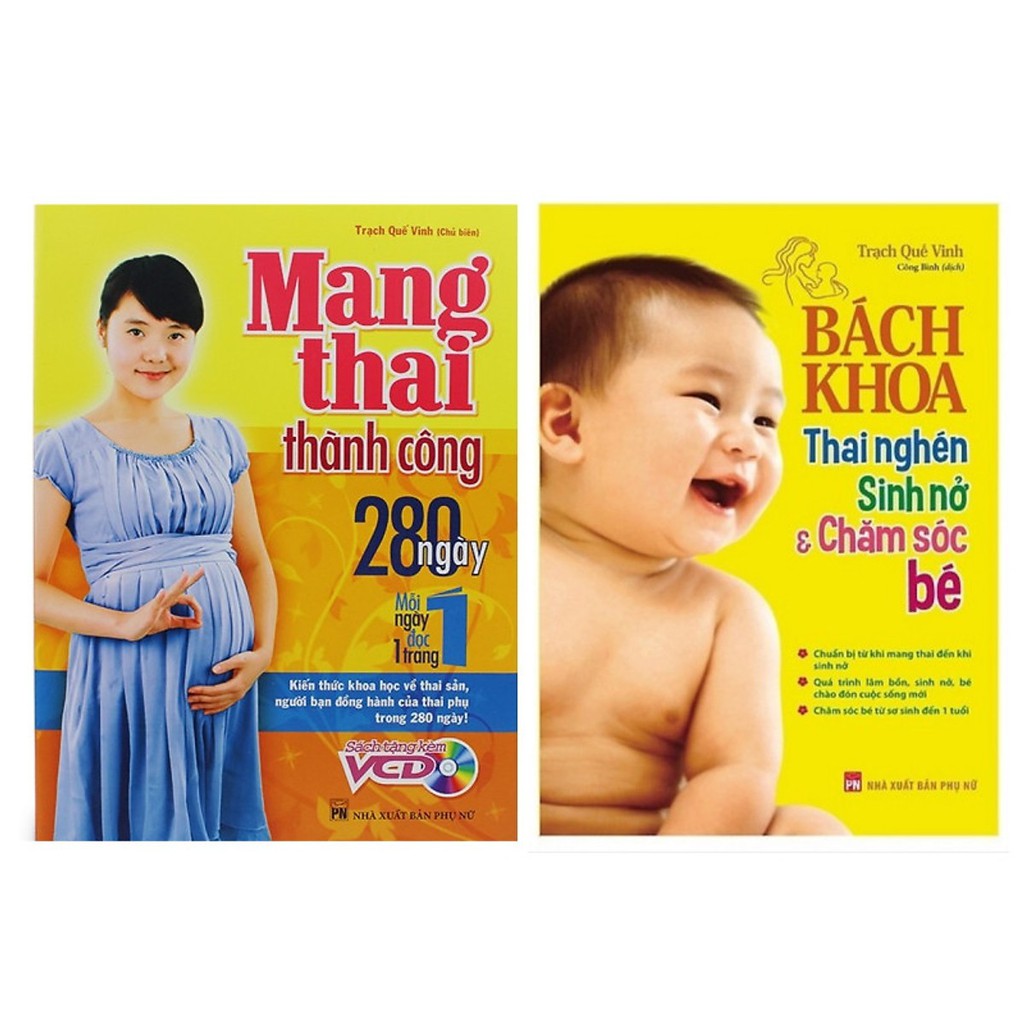 Sách - Combo Bà Bầu Nên Đọc: Bách Khoa Thai Nghén Sinh Nở Và Chăm Sóc Em Bé + Mang Thai Thành Công