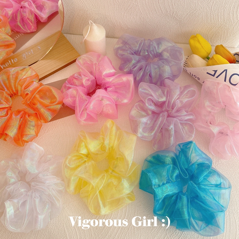 Dây Cột Tóc 17KM Co Giãn Nhiều Màu Thời Trang Phong Cách Hàn Quốc