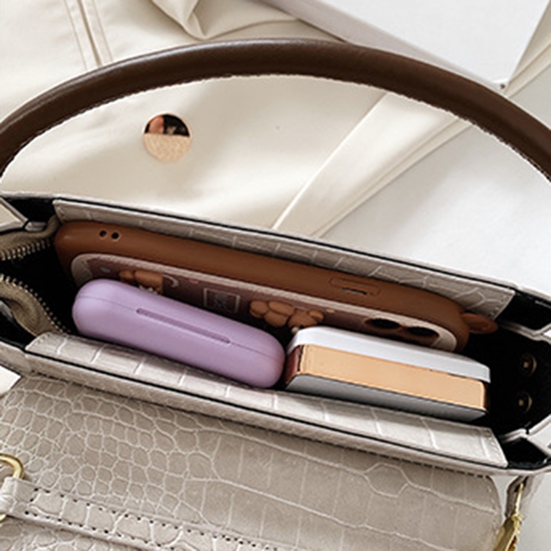 IELGY Túi Đeo Vai Thời Trang Hàn Quốc Cổ Điển Họa Tiết Đá