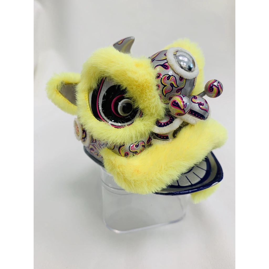 雄狮之王-黄色 Tượng Sư Tử Nhảy Múa Bằng Nhựa resin Thủ Công Trang Trí Năm Mới