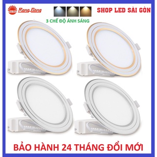 Đèn LED Âm trần Panel Đổi màu 3 chế độ Rạng Đông 7W - 9W - 12W PT05 ĐM( ánh sáng thay đổi TRẮNG- VÀNG TRUNG TÍNH- VÀNG )