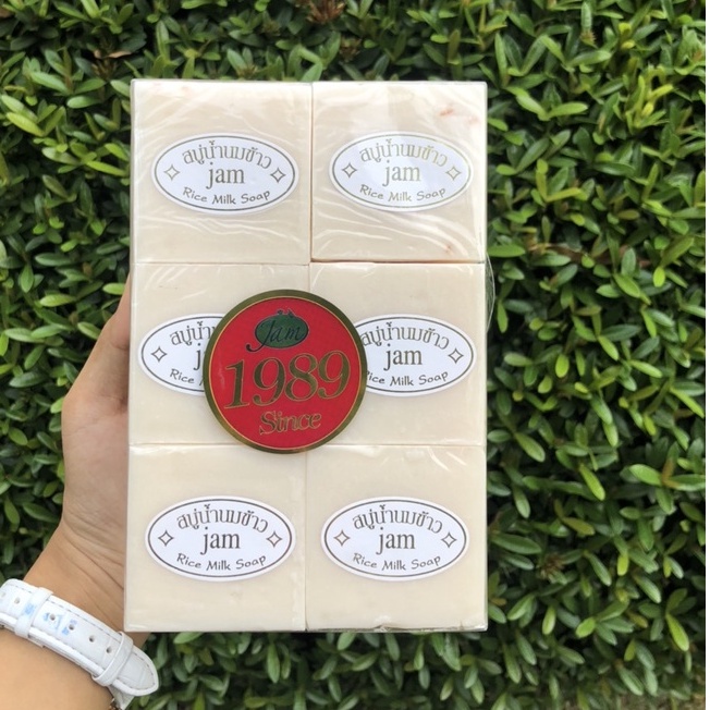 12 Bánh Xà Phòng Cám Gạo Thái-Rice Milk Soap 65g/Bánh