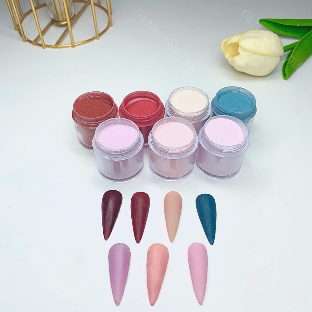 Bột đắp móng nail Jeliva NGHI THẢO hũ 10g, 30g