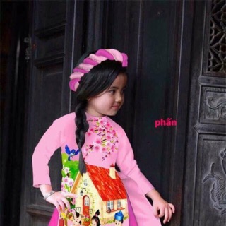 Áo dài tết cho bé gái