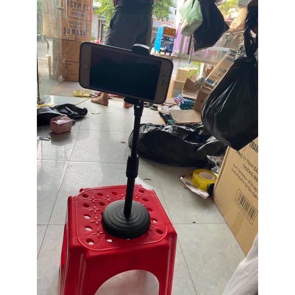 Giá kẹp đỡ điện thoại đa năng quay TikTok xoay ngang dọc tiện lợi