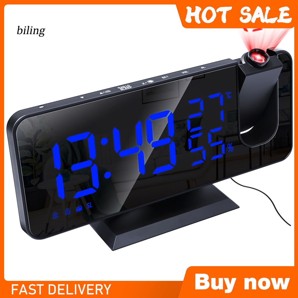 Đồng hồ báo thức màn hình led kỹ thuật số đa năng tiện lợi cho gia đình