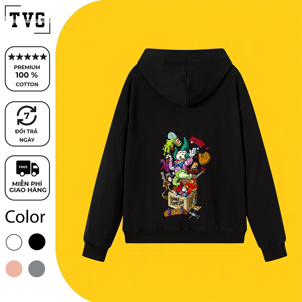 Áo Hoodie Nỉ Bông Hình Ulzzang Unisex TVGstore - CHÚ HỀ