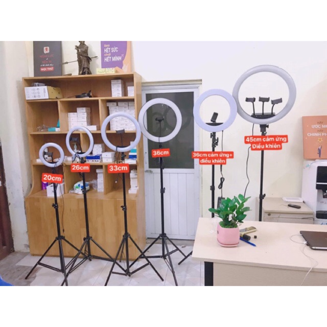 <GIÁ SỐC>Đèn Led Livestream,chụp hình, makeup đủ các size 20cm-26cm-33cm-36cm-45cm