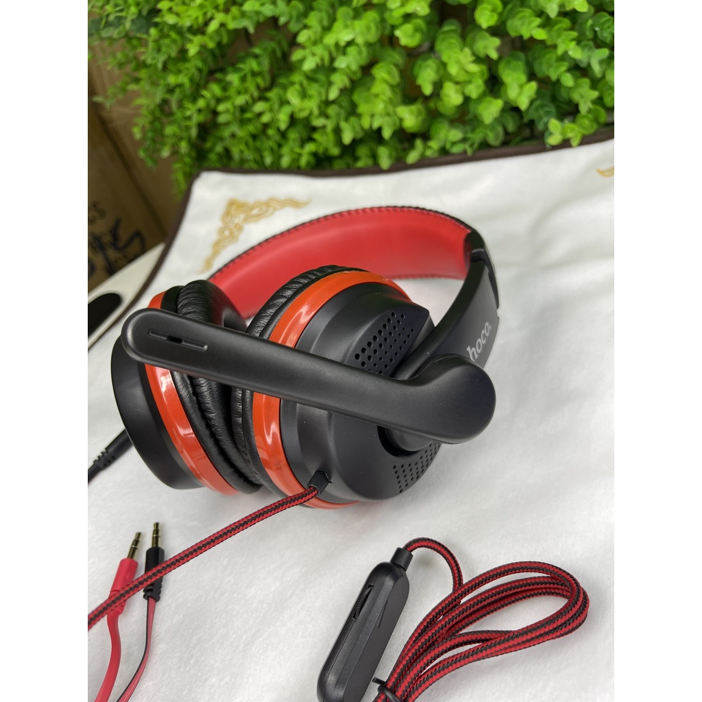 Tai Nghe Chụp Tai Gaming HOCO W103 Tai Phone Chơi Mọi Loại Game Có Micro Tăng Giảm Âm Lượng, Thiết Kế Cứng Cáp