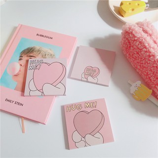 Giấy Note Pad Memo Pad Ghi Nhớ Ghi Chú Tiện Lợi Hình Hug Me Đáng Yêu Aesthetics