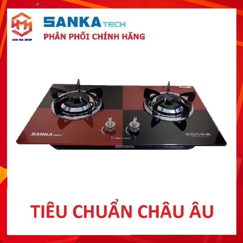 [Bếp âm cao cấp] Bếp gas ÂM SANKA tech SKT-791BB - bếp ga Điếu gang 3 vòng lửa - Đánh lửa IC