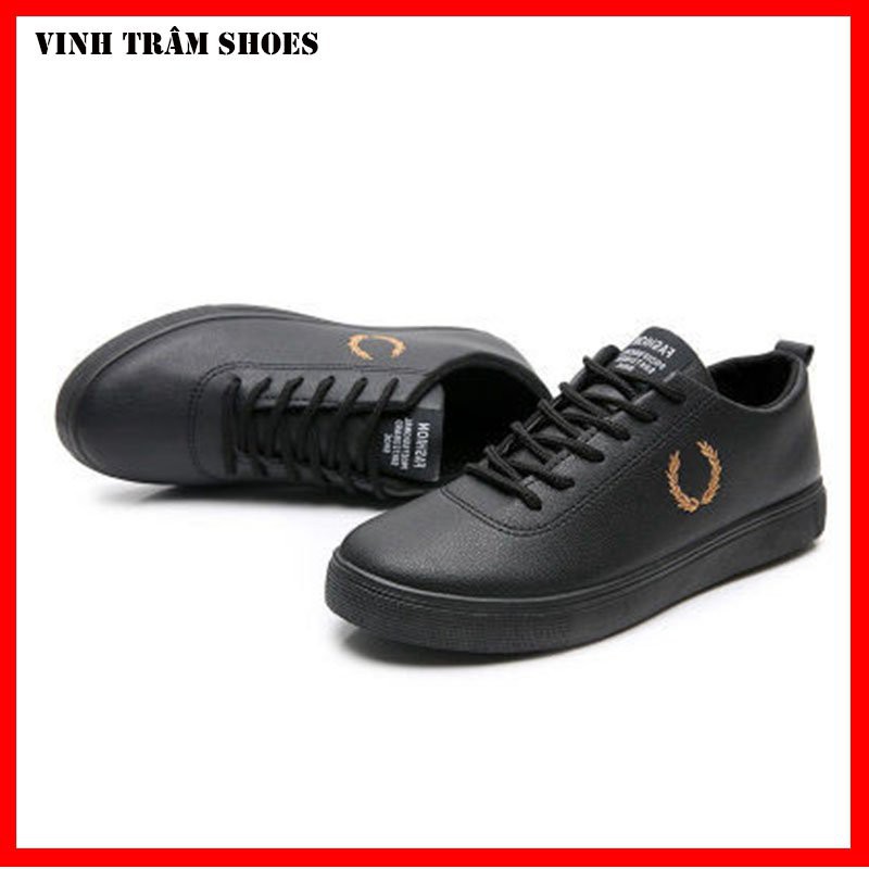 Giày thể thao nam sneaker màu đen bông lúa đế cao 4cm,hàng sẵn kho từ 38 - 43