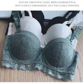 Bộ đồ lót B003 Cenka cup ngang ren bèo có gọng mút nhẹ BL