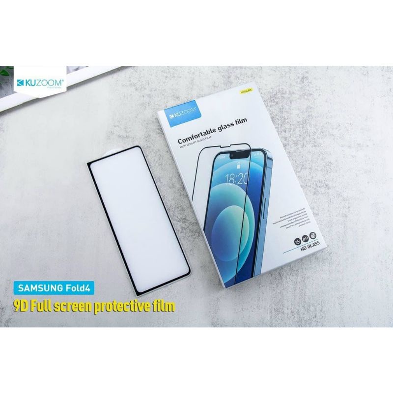 KÍNH CƯỜNG LỰC MẶT TRƯỚC SAMSUNG GALAXY Z FOLD 4 / Z FOLD 3 5G KUZOOM CHÍNH HÃNG