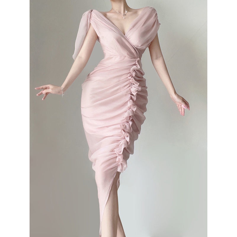 Đầm Dáng Chữ A Lưng Cao Thời Trang Mùa Hè 2022 Phong Cách Hepburn Mới Mẻ Cho Nữ