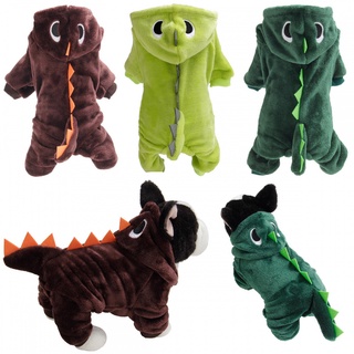 Quần Áo Cho Chó Khủng Long Kawaii Cho Chó Lớn Nhỏ Hàn Quốc Khủng Long Cho Thú Cưng Hoodie Dày Ấm Cho Mèo Pháp Bulldog Chihuahua Cho Thú Cưng Quần Áo