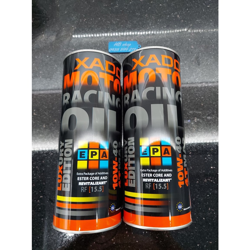 Nhớt Xe Máy Cao Cấp XADO LUXURY MOTO RACING OIL 4T 10W40 1 LÍT