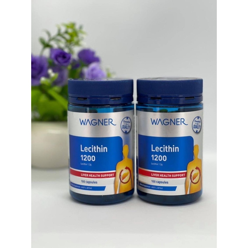 Mầm đậu nành Wagner Lecithin 1200 hộp 100 viên