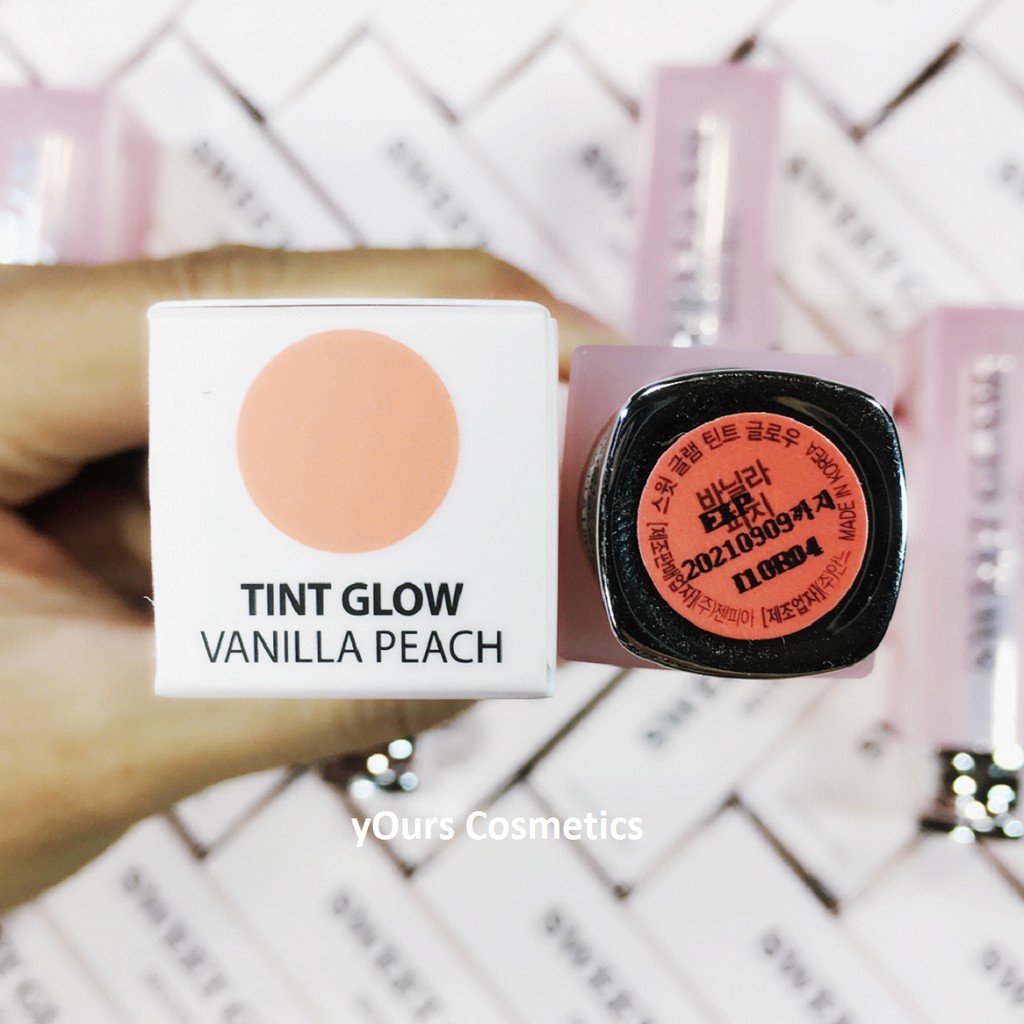 [Đại Lý Chính Thức] Son Dưỡng Có Màu Sweet Glam Tint Glow Secret Key Vanilla Peach - Son Dưỡng Sweet Glam Màu Cam Đào