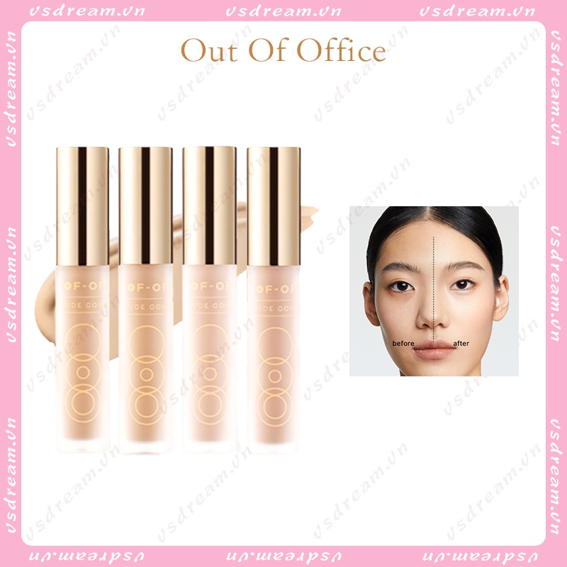Outofoffice Bút Che Khuyết Điểm OOO Out of office Che Mụn Tàn Nhang Quầng Thâm Trọng Lượng Nhẹ Dễ Dàng Làm Sạch