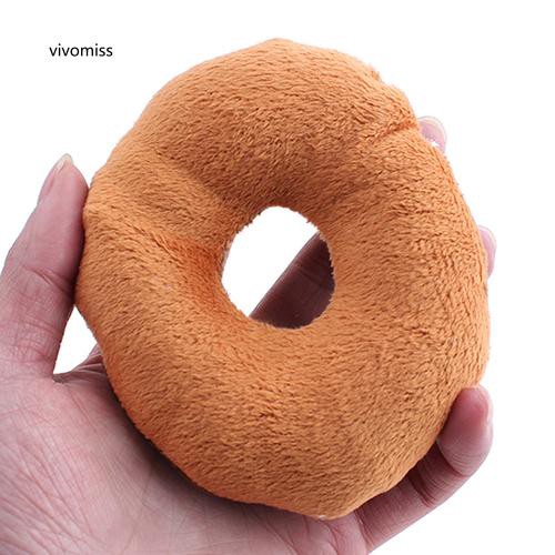 Đồ chơi phát ra âm thanh hình bánh donut dễ thương cho thú cưng