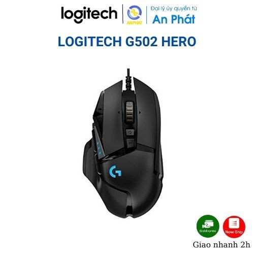 [ELGAME8 - giảm 8%] Chuột Game Có Dây Logitech G502 Hero - Chính hãng BH 24 Tháng