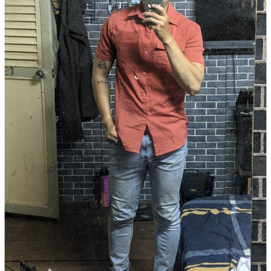 Áo Đũi Nam Sơ Mi Cộc Tay Đẹp  - 2 Túi Ngực | BigBuy360 - bigbuy360.vn