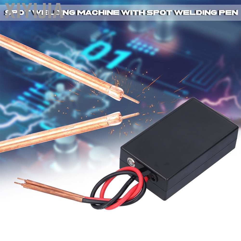 Xiyijia Spot Welder 18650 Battery Rechargeable Handheld Portable Machine with Heat Shrink Tube Nickel Sheet for Household