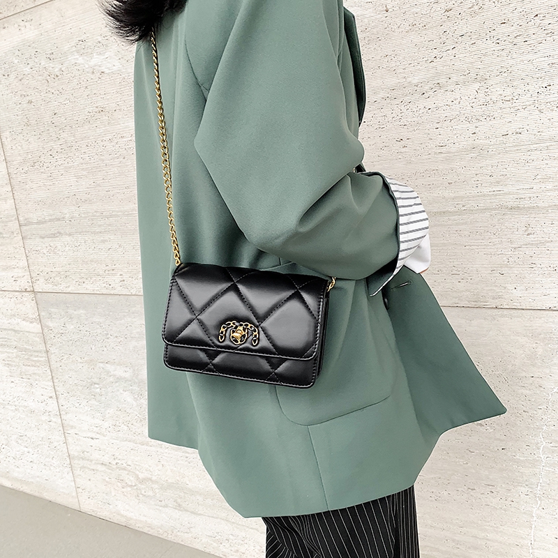 Túi đeo chéo JASMIN NOIR bằng da PU phong cách cổ điển