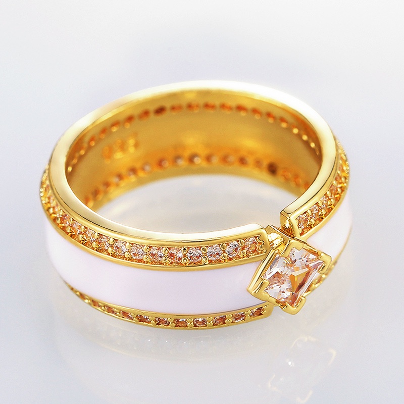 (MớI) Nhẫn Mạ VàNg 18k ĐíNh Đá Cho CặP Đôi