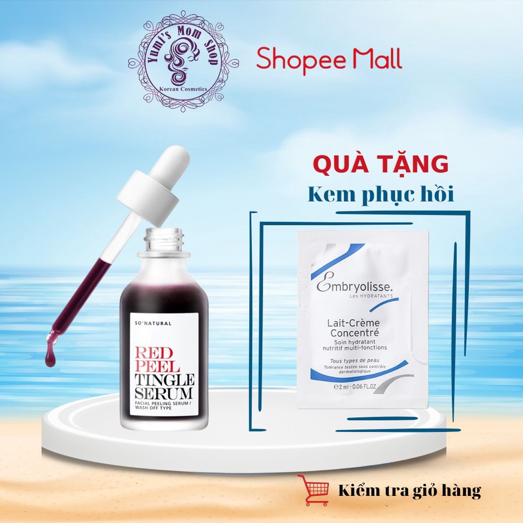 Tinh Chất Tẩy Da Chết Hóa Học So' Natural Red Peel Tingle Serum 35ml