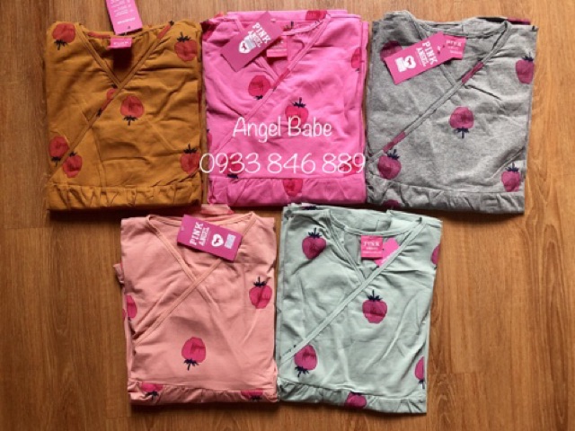 Đồ sau sinh pink chéo tay dài (hàng loại 1 chuẩn)