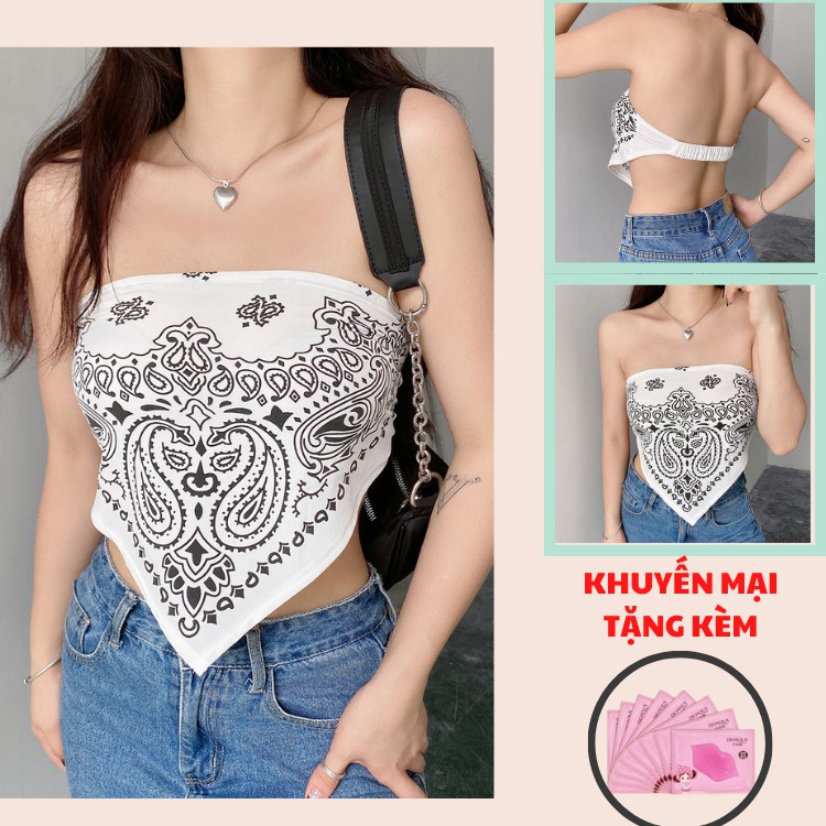 [Mã WAMT10K giảm 10k cho đơn 0k] Áo Kiểu, Áo Ống Cúp Ngực, Áo Croptop Bandana Thiết Kế Độc Đáo Phong Cách Âu Mỹ SIXTEEN.