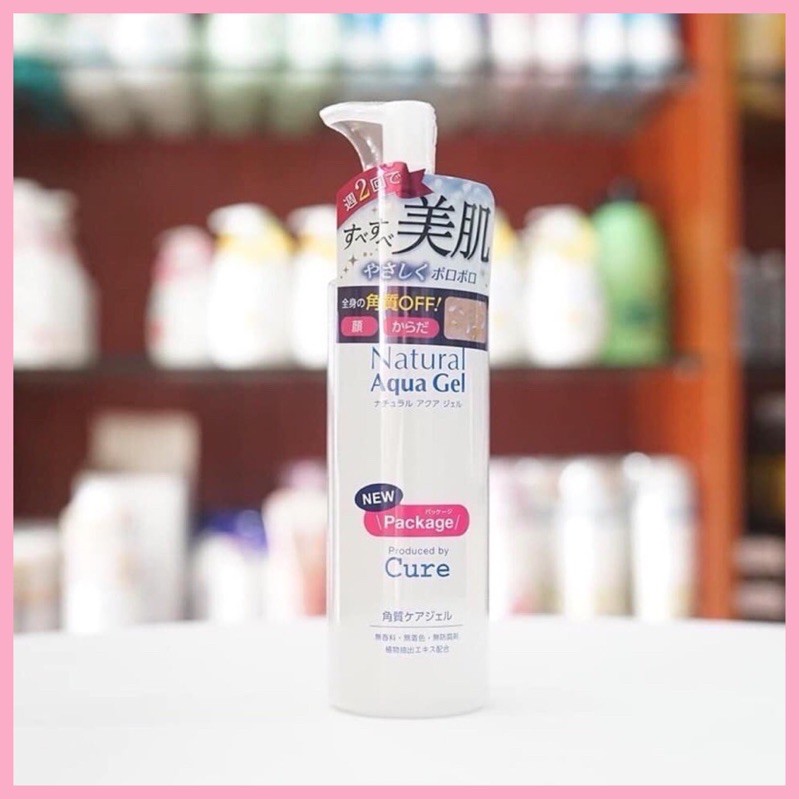 Tẩy da chết Cure Aqua Natural gel Nhật Bản 250ml