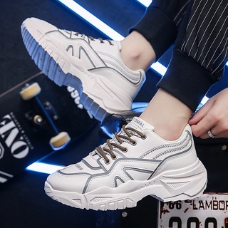 Giày Sneaker nam ❤️FREESHIP XTRA❤️ Giày thể thao nam tăng chiều cao 5cm tặng kèm tất khử mùi ,hỗ trợ đổi size