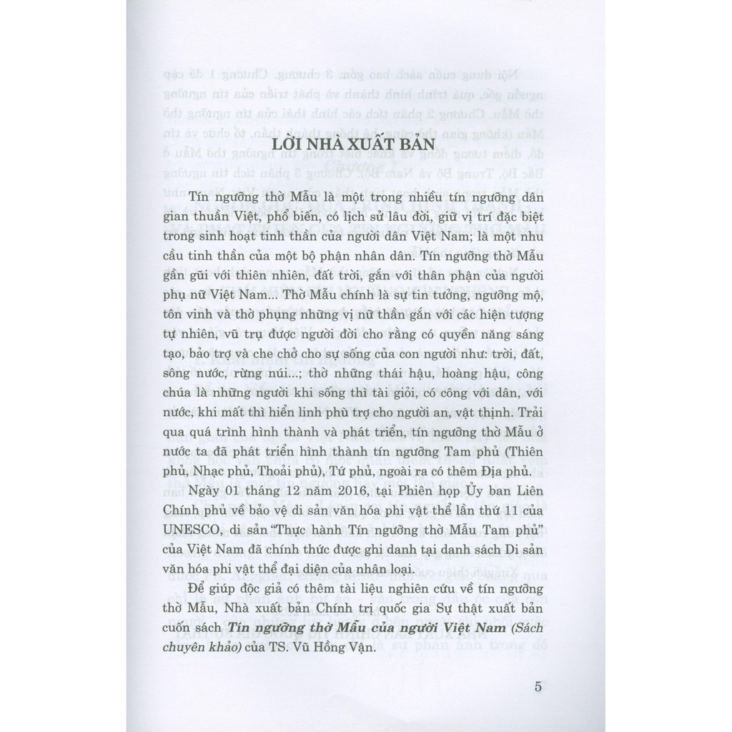 Sách - Tín Ngưỡng Thờ Mẫu Của Người Việt Nam | BigBuy360 - bigbuy360.vn