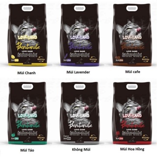 Cát vệ sinh mèo bentonite love sand 5l