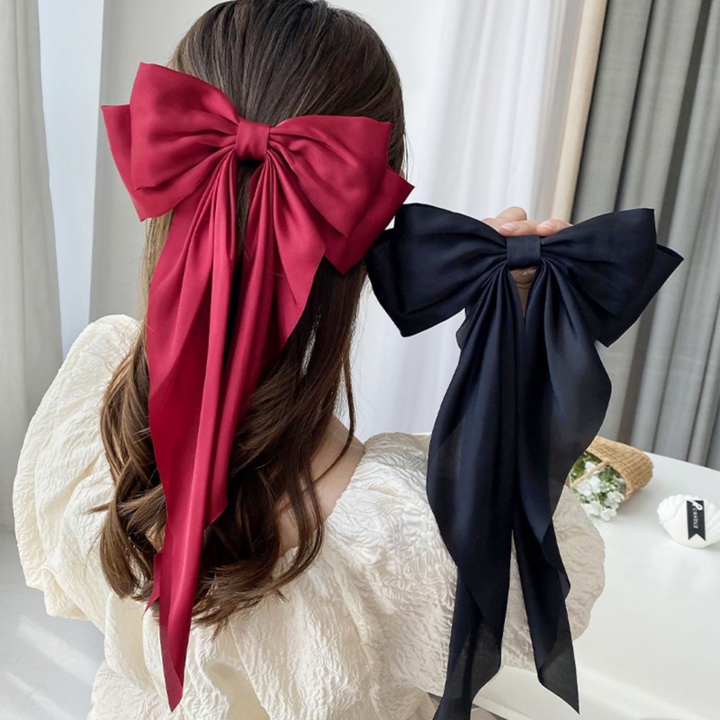 Kẹp Tóc Nơ Dài Thời Trang Hàn Quốc 2022 Dành Cho Nữ