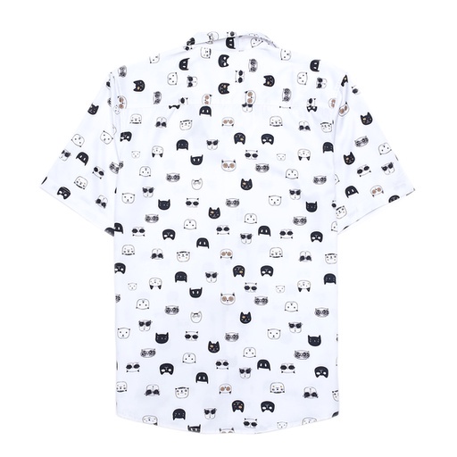 Áo Sơ Hoạ Tiết MÈO CUTE Tay Ngắn Nam/Nữ Tóm Store .Chất lụa CAO CẤP | BigBuy360 - bigbuy360.vn