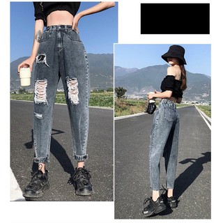 Baggy jean rách bo ống Bigsize