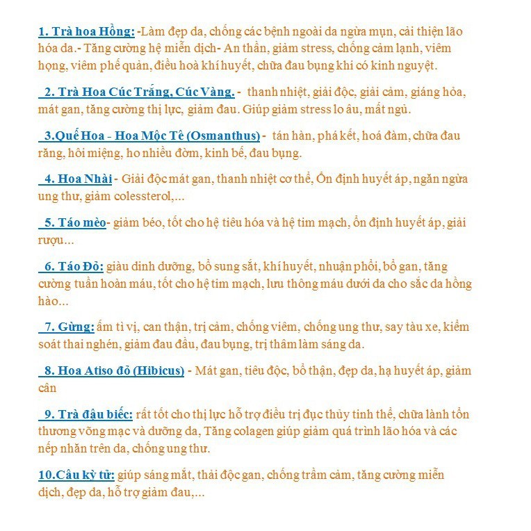 [Mã 267FMCGSALE giảm 8% đơn 500K] 5 VIÊN TRÀ HOA CÚC ĐƯỜNG PHÈN- TRÀ ĐẬU BIẾC-TRÀ HOA HỒNG-TRÀ HOA NHÀI | BigBuy360 - bigbuy360.vn