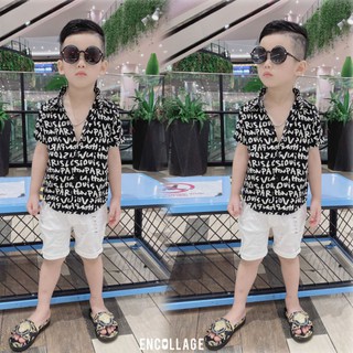 🔥SƠ MI ONG CAO CẤP🔥Áo sơ mi lụa 3D mềm mát cho bé trai