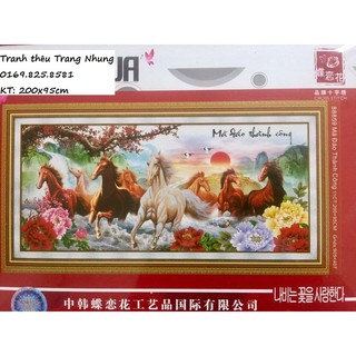 Tranh thêu Mã đáo thành công 88859 200x95cm